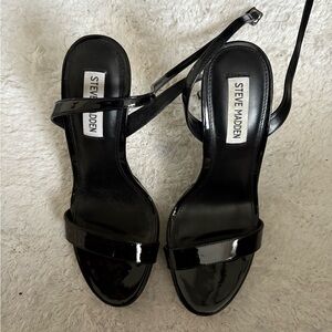 Steve Madden Black Heeled Sandals